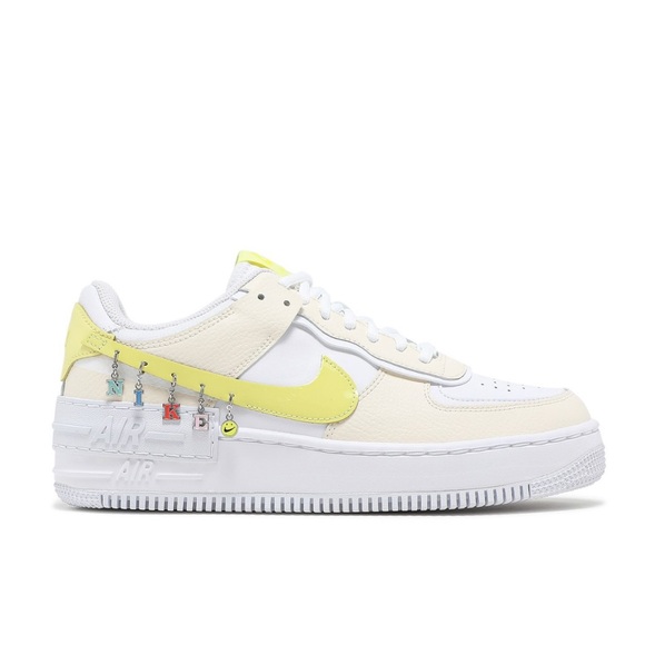 WMNS AIR FORCE 1 SHADOW SE 'PALE IVORY LIGHT ZITRON' - Picture 1 of 7